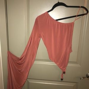 Nasty Gal Draped One Shoulder Bodysuit